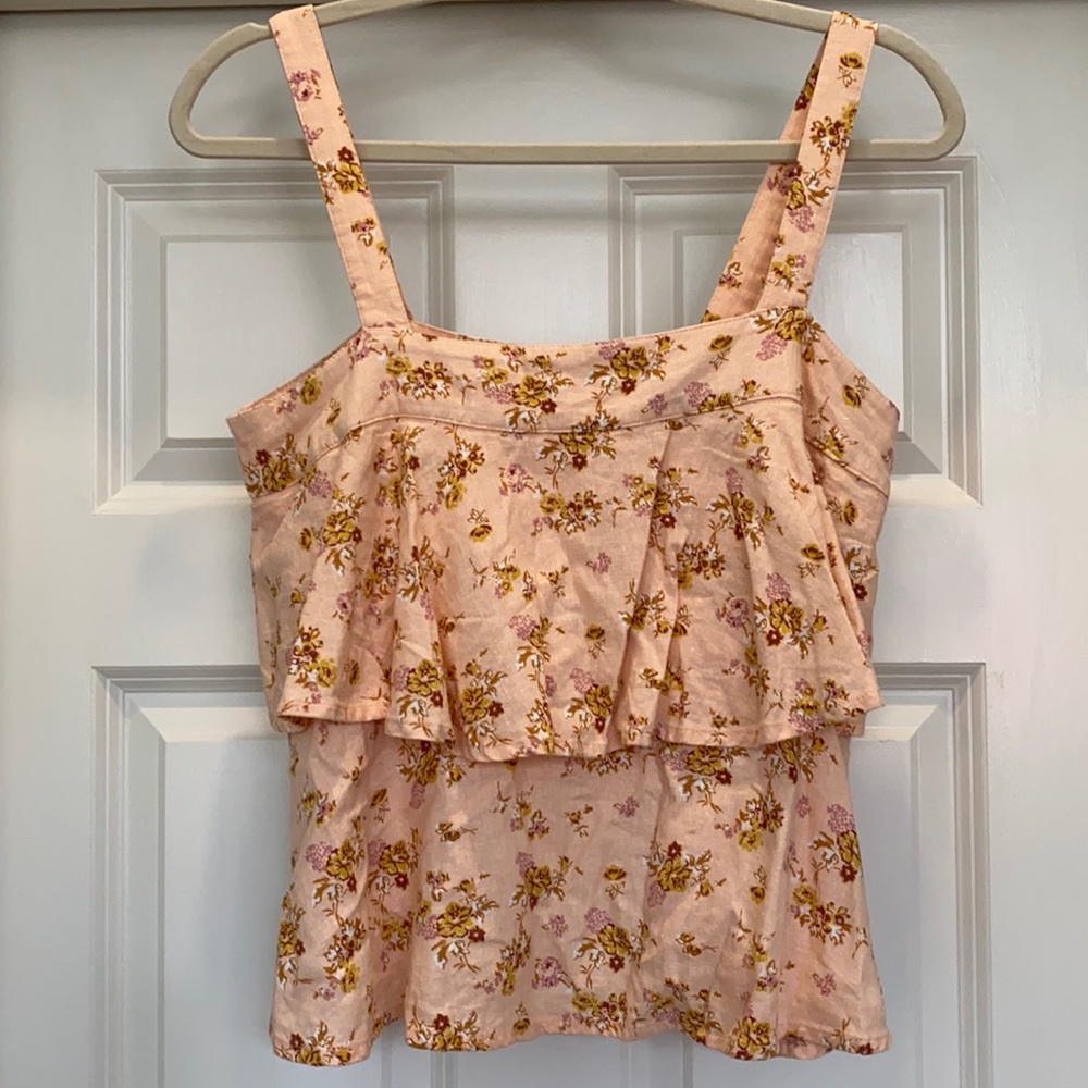Tiered Linen Tank
